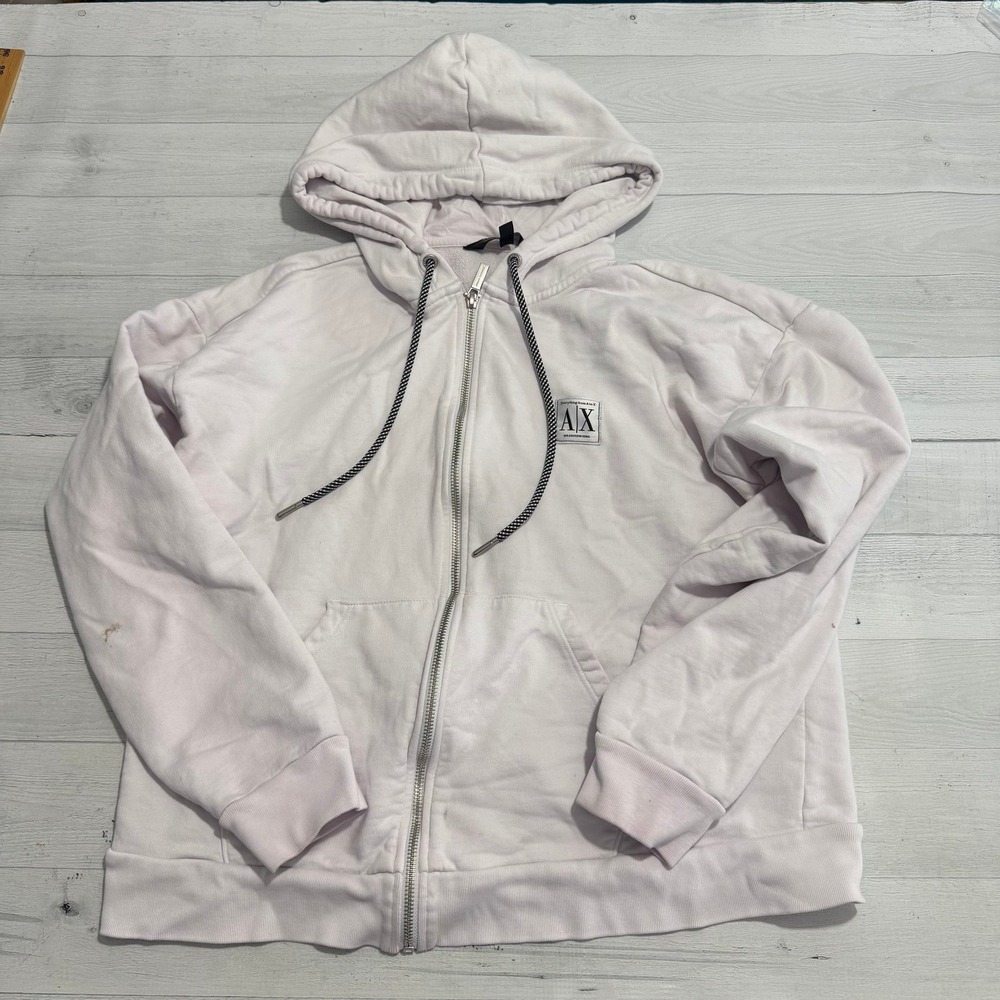 Armani Exchange Patch Logo Zip-up Sweatshirt size XL